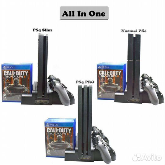 PS4 Multi-functional Charging & Cooling Stand
