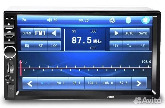 Автомагнитола Podofo 7010B, 2DIN, Bluetooth, FM, U