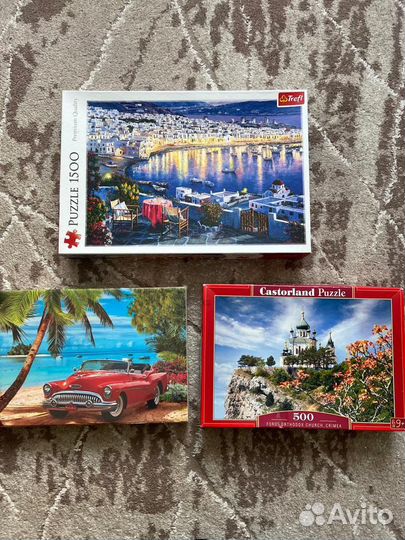 Пазлы 500 и 1500 деталей