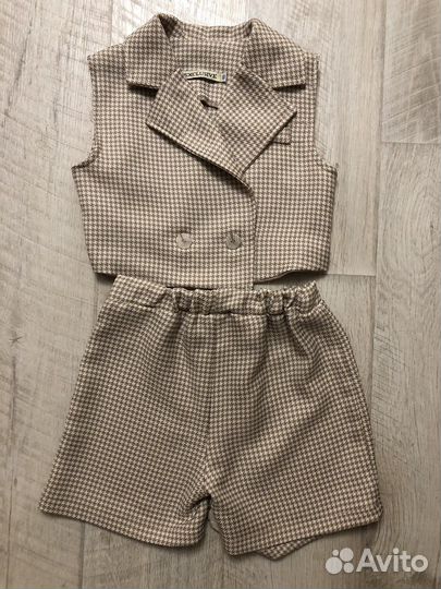 Костюм юбка-шорты+жилетка