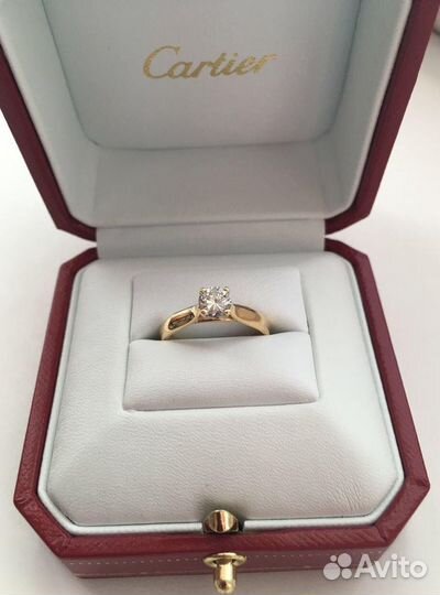 Золотое кольцо Cartier 0.38 ct
