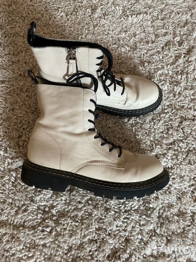 Кожаные ботинки