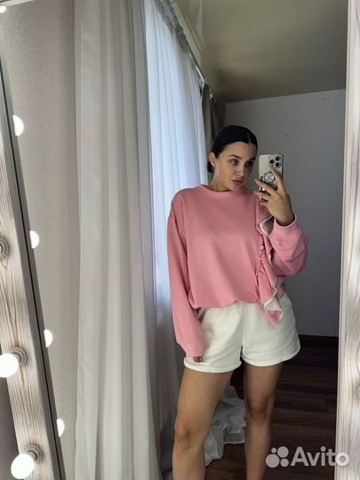 Свитшот с рюшами