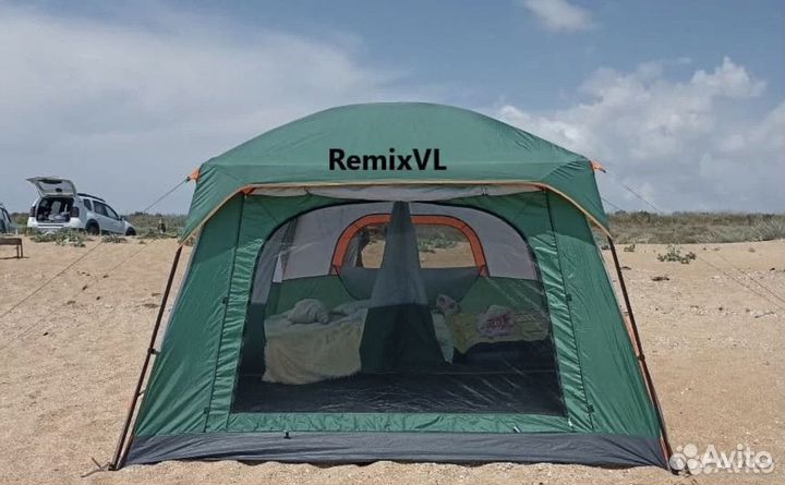 Палатка 2х слойная 8 местная 2 команаты 096