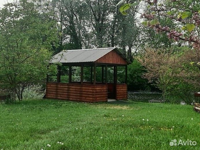 Рыбалка Апшеронский район. Беседка с мангалом