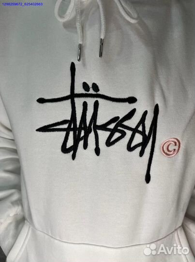 Худи Stussy белое