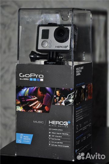 GoPro hero 3+ Black Music Edition (новая)