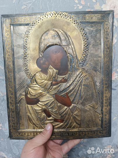 Икона серебро 84