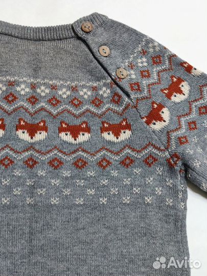 Хлопковый джемпер hm, 92