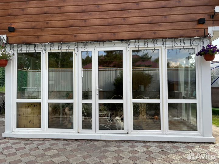 Французкие окна с входной дверью бу