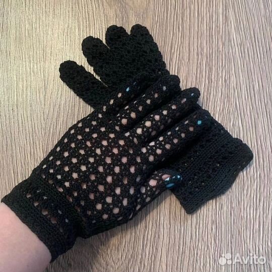 Перчатки женские сетка винтаж