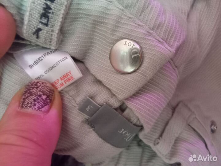 Dior рубашка и хлопковые джинсы Dior на 3года