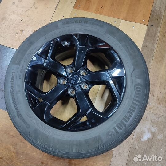 Колеса r17 на sportage 4 черные с датчиками