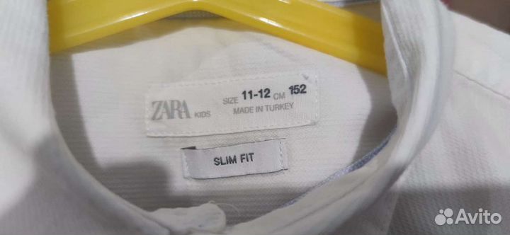 Рубашка для мальчика белая Zara 152