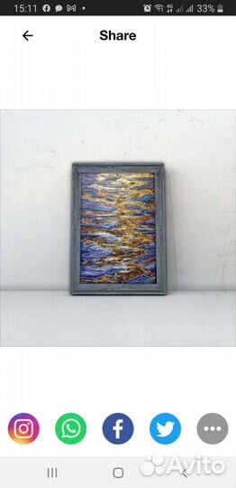 Картина маслом на холсте море