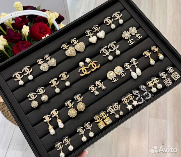 Серьги chanel