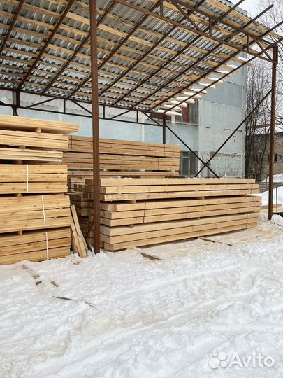 Брус обрезной 100х100х6000мм 1 сорт ГОСТ