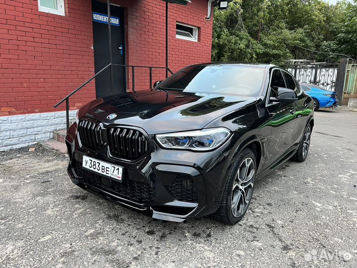 Ноздри BMW X6 G06 F96 М черный глянец