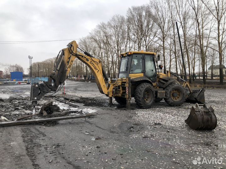 Аренда Услуги Экскаватора-Погрузчика (гидромолот)