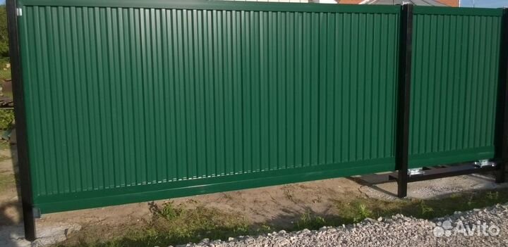 Забор из профлиста 40 метров