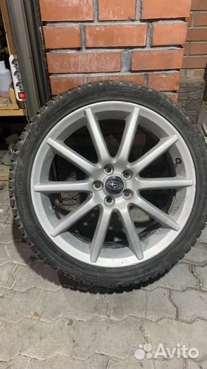 Литые диски r18 5x100 С зимней резиной