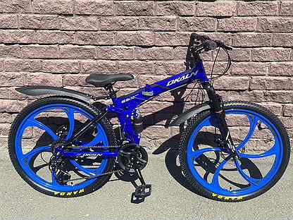 Горный велосипед с литыми синий