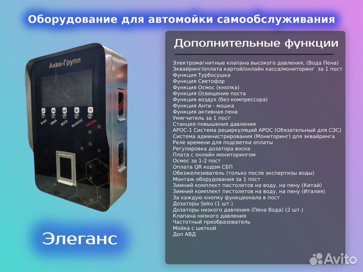 Оборудование для Автомойки / Элеганс Pro 17