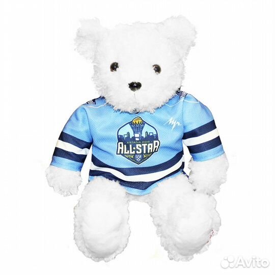 Мягкая игрушка мишка мвз 2018 голубой свитер