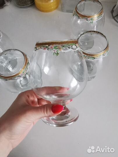 Бокалы, бокалы рюмки для коньяка