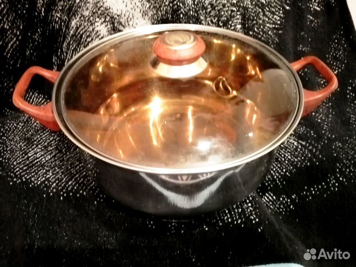 Посуда, кастрюли нержавеющая сталь, ковш