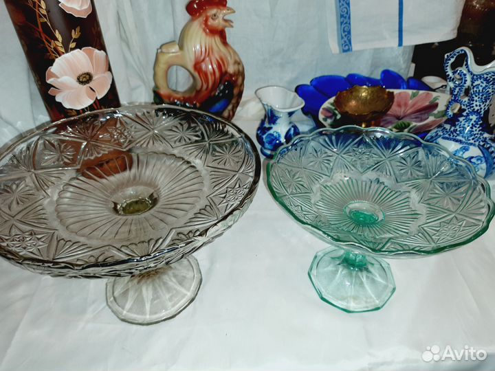 Посуда, вазы, фруктовницы, графины