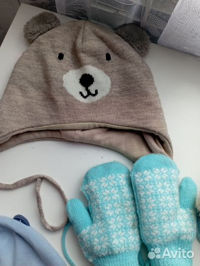 Шапка варежки детские