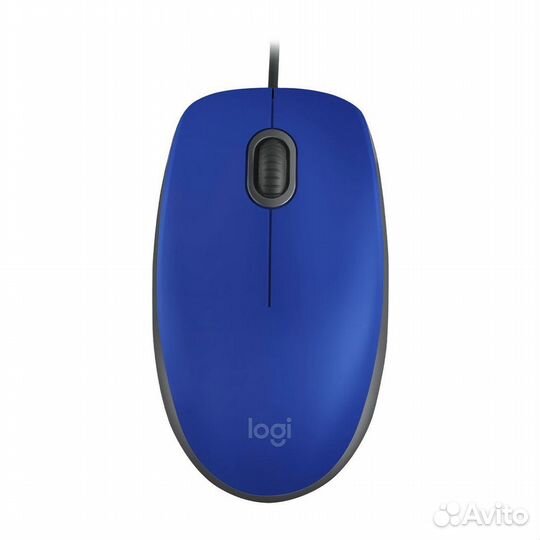 Мышь Logitech M110 Silent Blue синяя, оптическая