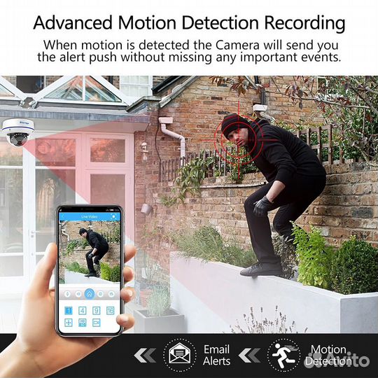 Антивандальная внешняя Poe IP камера Techage