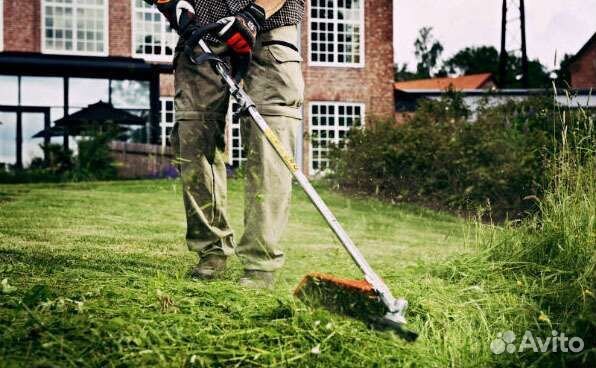 Скос травы, бурьяна, кустарников
