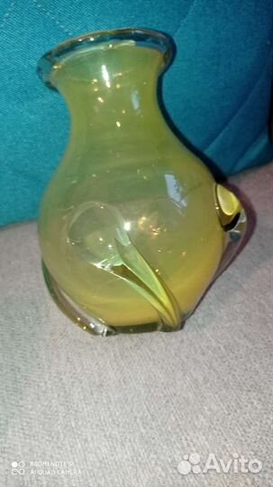 Ваза цветное стекло СССР