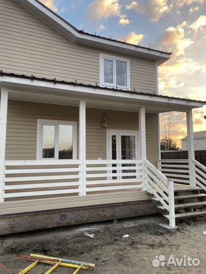 Покраска деревянных домов и фасадов. Шлифовка