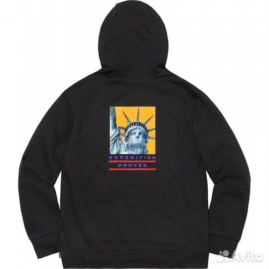Supreme TNF Statue of Liberty Hooded Sweatshirt M