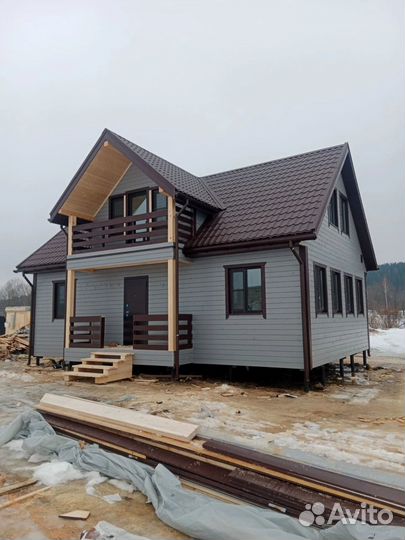 Каркасный дом под ключ 8х10