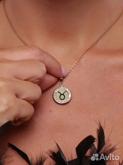 Подвеска золото 585 телец кулон