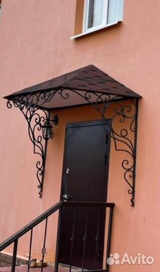 Козырек кованый