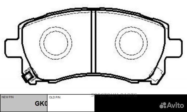 CTR cksu1 колодки дисковые передние Subaru Foreste
