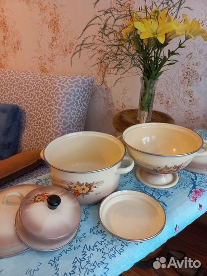 Эмалированная посуда СССР новая