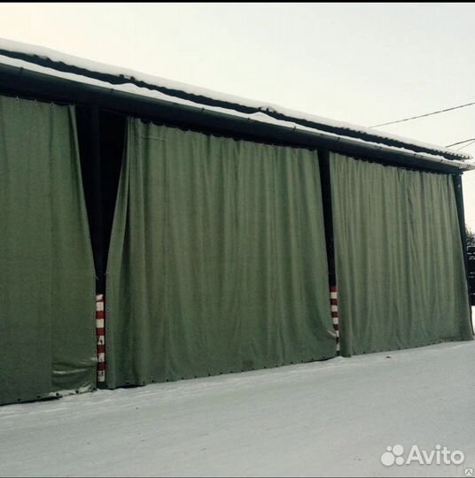 Штора брезентовая в гараж