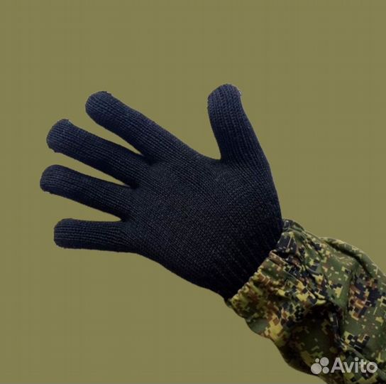 Перчатки трикотажные полушерстяные