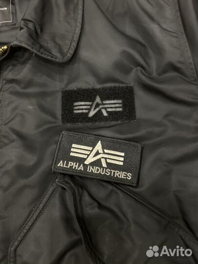 Бомбер alpha industries cwu 45 черный