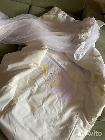 Детское одеяло в кроватку с балдахином