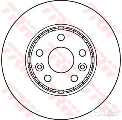 Диск тормозной перед DF6110 TRW