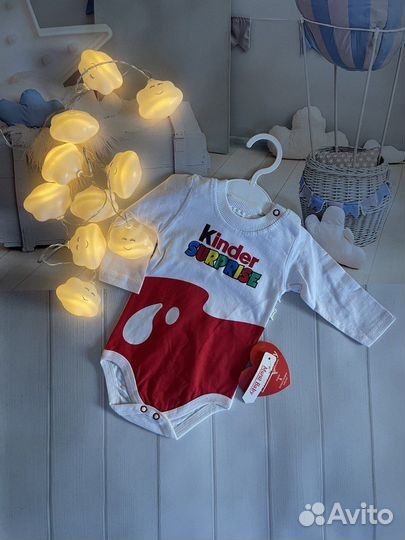Боди на малышей новые, киндер сюрприз