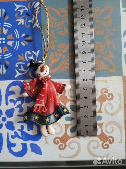 Елочная игрушка снеговик